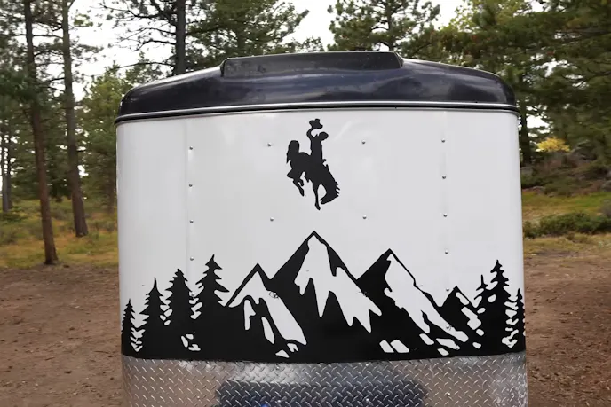 Mountain Stencil Design