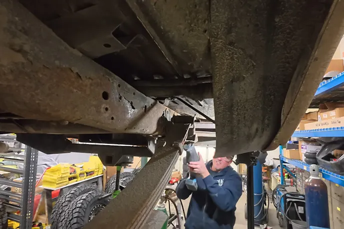 Leafspring of a Classic Ford Pickup Build