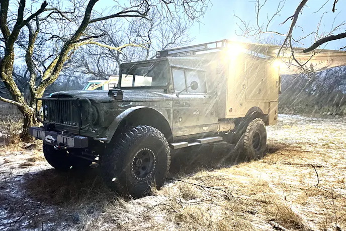 This Incredible 1967 Kaiser M715 Rocks A 6.5L Diesel, CUCV Service Bed, And 40s