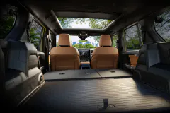 The 2026 Jeep® Recon interior blends rugged utility with refined, all-electric comfort.